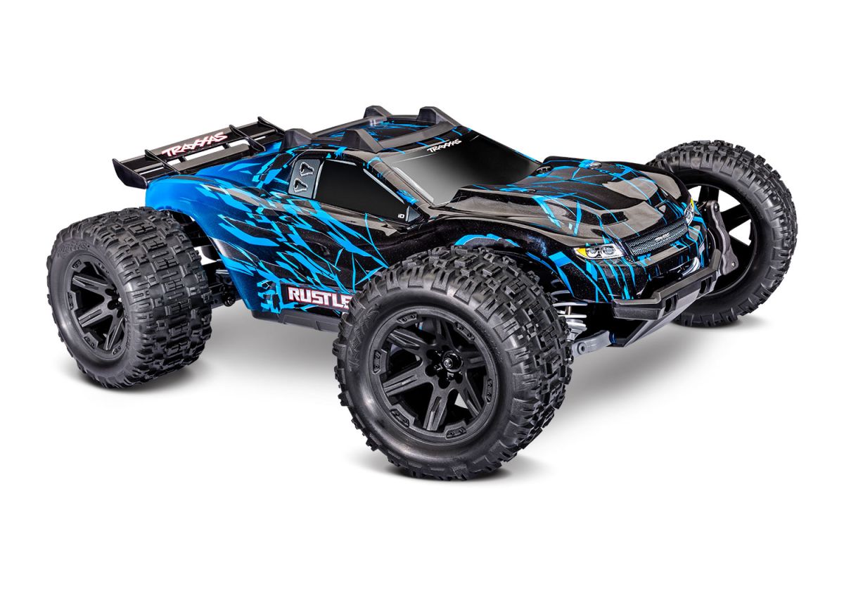 Traxxas Rustler 4X4 VX3 HD Brushless - Blauw