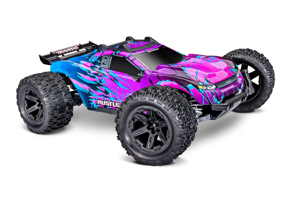 Traxxas Rustler 4X4 VX3 HD Brushless - Paars