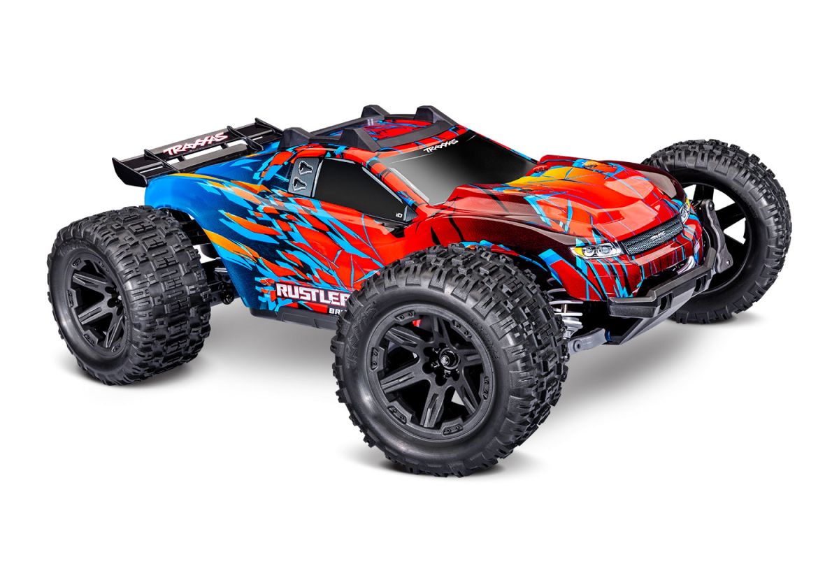 Traxxas Rustler 4X4 VX3 HD Brushless - Rood
