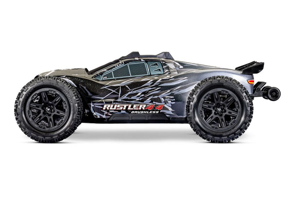Traxxas Rustler 4X4 VX3 HD Brushless - Zwart