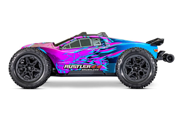 Traxxas Rustler 4X4 VX3 HD Brushless - Paars