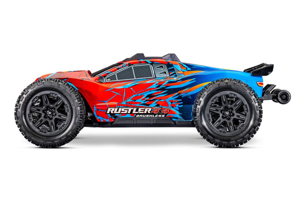 Traxxas Rustler 4X4 VX3 HD Brushless - Rood