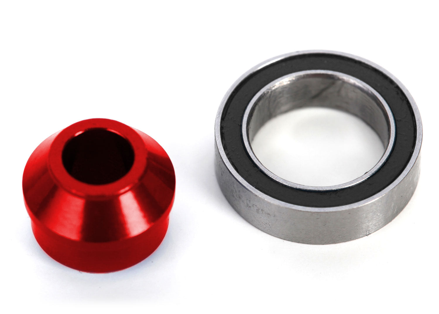 Traxxas TRX6893-Red - Bearing Adapter, 6160-T6 Alumium Red