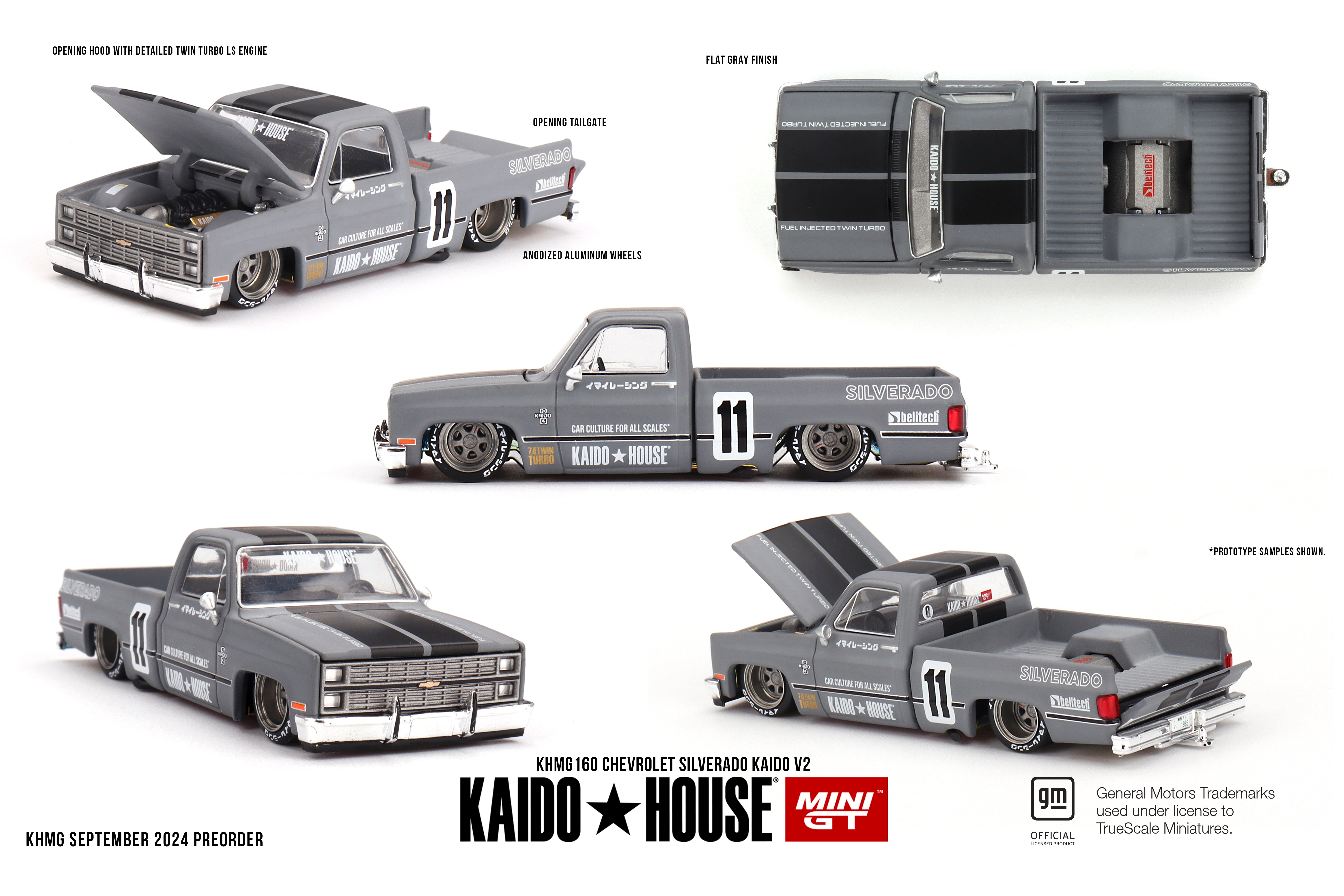 KAIDO HOUSE X MINI GT 0160 - Chevrolet Silverado KAIDO V2