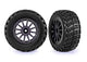 Traxxas TRX7473-GRAY - Tires & wheels, assembled, glued (gray wheels, gravel pattern tires, foam inserts) (2) (TSM rated)