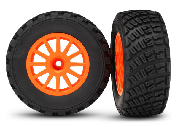 Traxxas TRX7473A - Tires & Wheels, Assembled, Gluorange