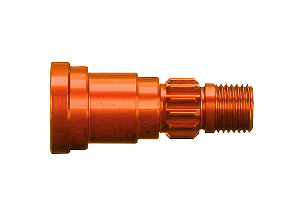 Traxxas TRX7768T - Stub axle, aluminum, (orange-anodized) (1) (for use only with #7750X driveshaft)