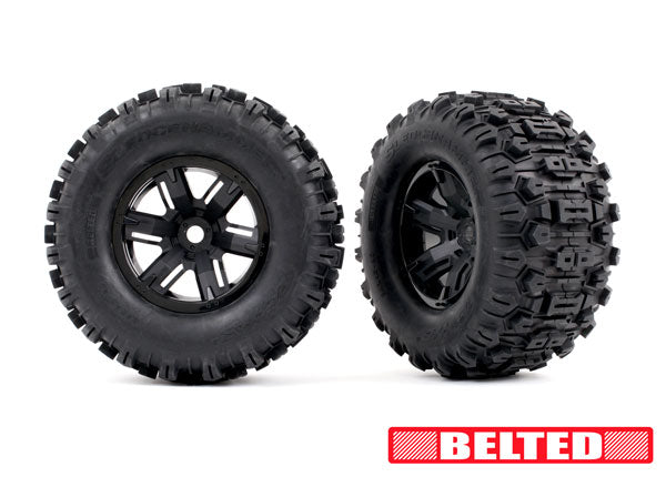 Traxxas TRX7871 - Sledghammer Belted tires X-Maxx black