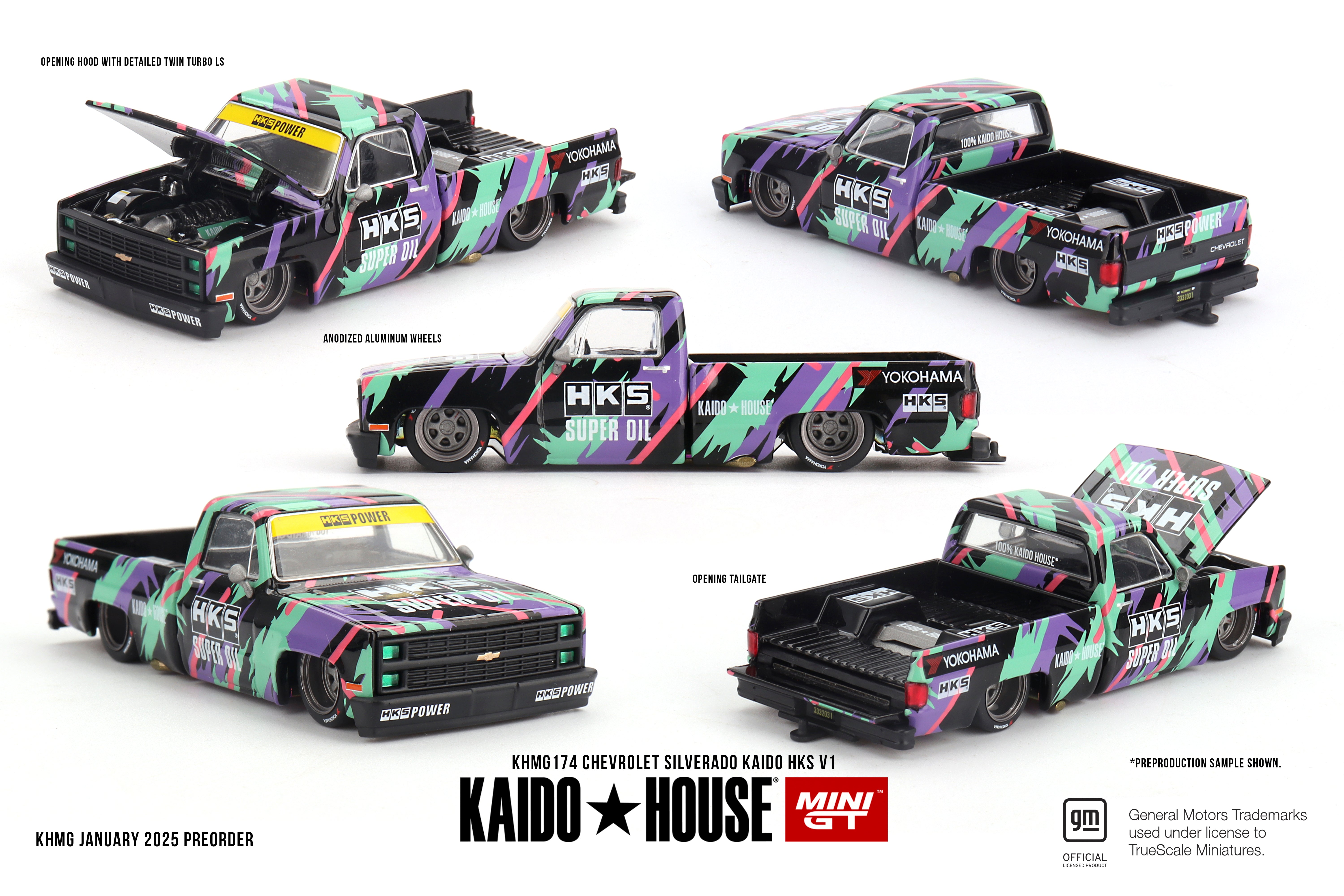 KAIDO HOUSE X MINI GT 174 - Chevrolet Silverado KAIDO HKS V1