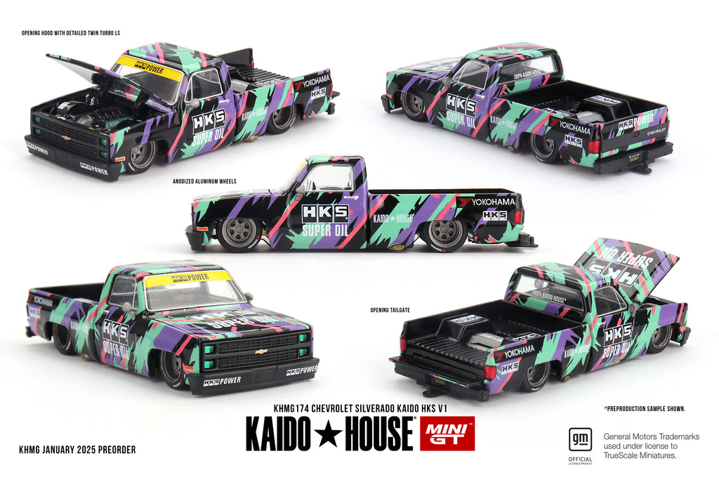 KAIDO HOUSE X MINI GT 174 - Chevrolet Silverado KAIDO HKS V1