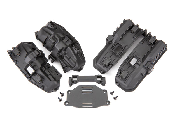 Traxxas TRX8080X - Fenders, inner (narrow), front & rear (for clipless body mounting)