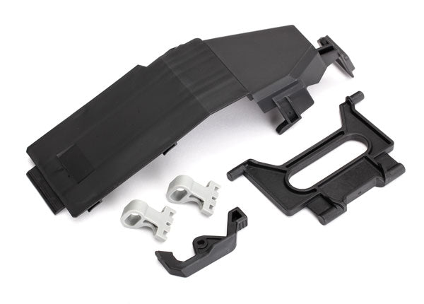 Traxxas TRX8524 - Battery door/ battery strap/ retainers (2)/ latch