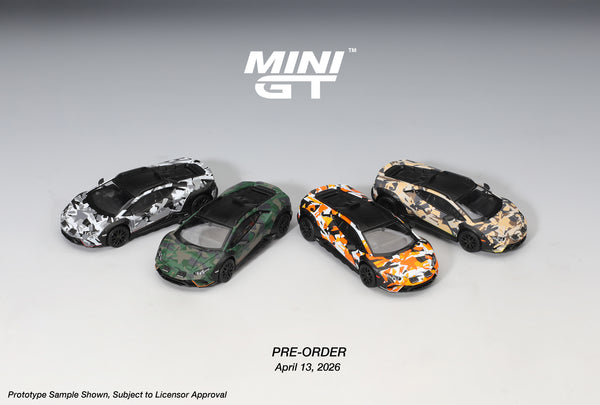 Mini GT S0026 - Lamborghini Huracán Sterrato All-Terrain 4 car set