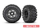 Traxxas TRX8979 - Tires & wheels, assembled, glued (black wheels, belted Sledgehammer All-Terrain tires, dual profile (2.9' outer, 3.8' inner), foam inserts) (2) (17mm splined) (TSM rated)