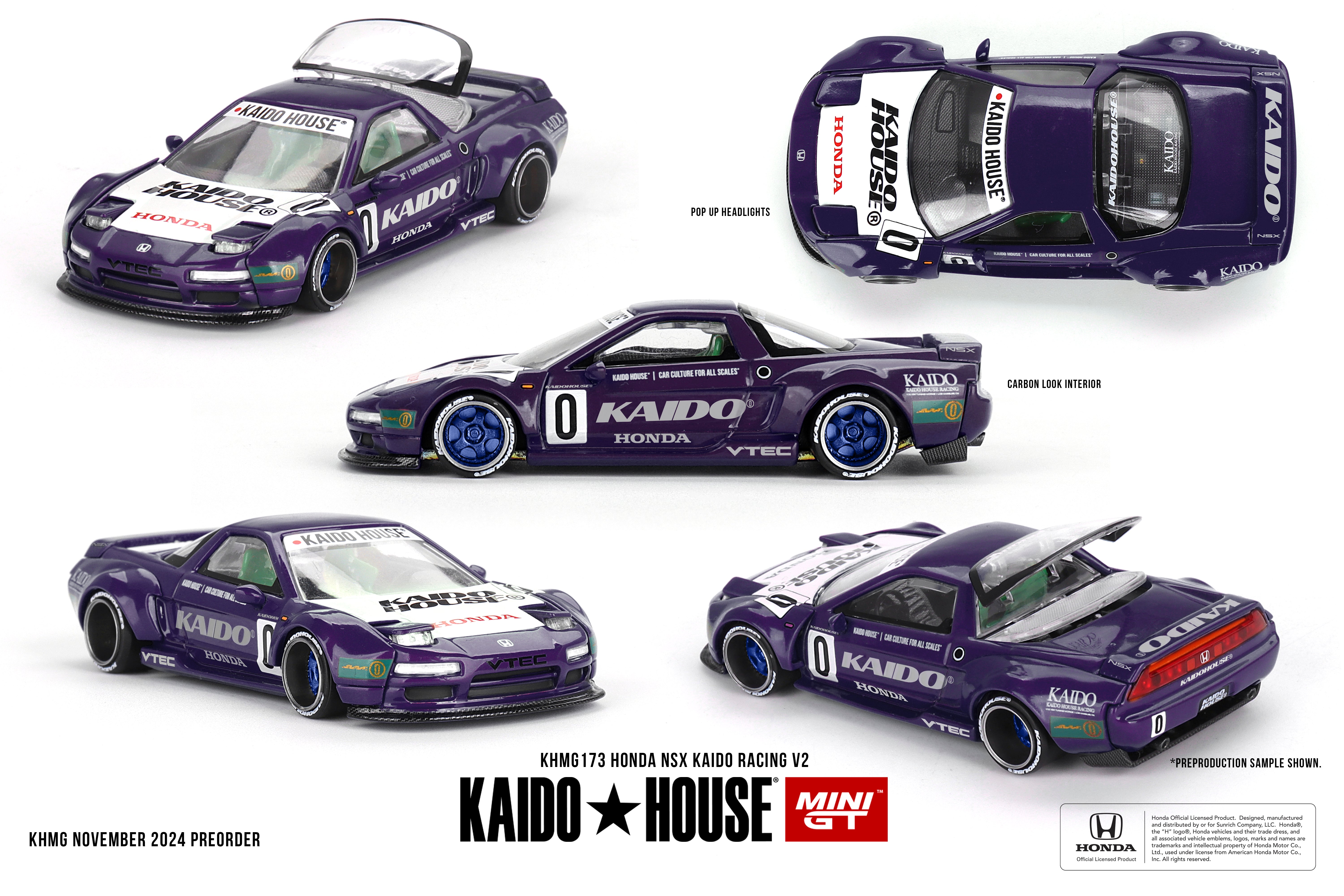 KAIDO HOUSE X MINI GT 0173 - Honda NSX Kaido Racing V2