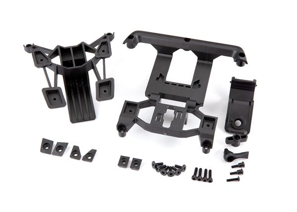 Traxxas TRX9015 - Body mounts, front & rear/ 3x12mm CS (4)/ 3x12mm shoulder screw (2)/ 3x10mm flat-head machine screw (6)/ 3x12mm BCS (1)