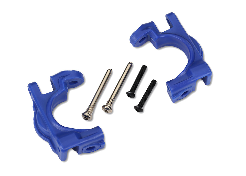 Traxxas TRX9032X - Caster blocks (c-hubs), extreme heavy duty, blue (left & right)