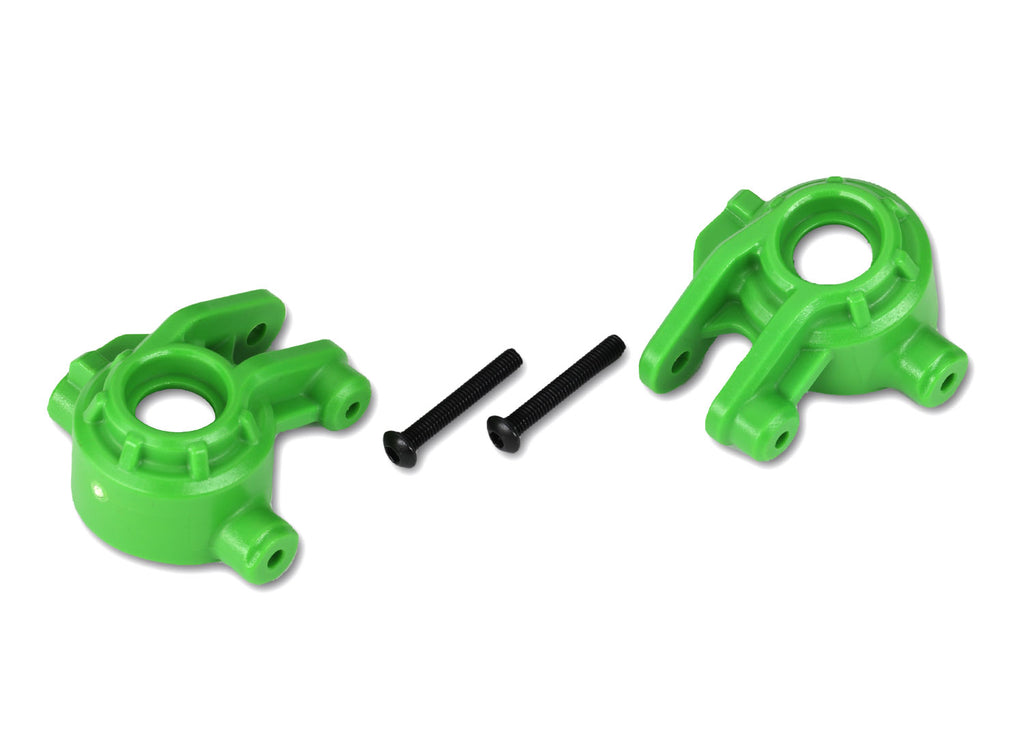 Traxxas TRX9037G - Steering blocks, extreme heavy duty, green (left & right)