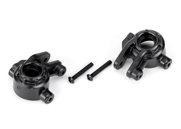 Traxxas TRX9037 - Steering blocks, extreme heavy duty, black (left & right)