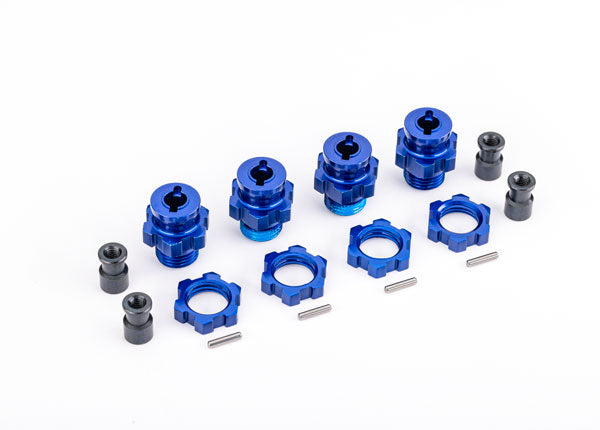 Traxxas TRX9086 - 17mm Wheel Hubs / Nuts, HD Blue