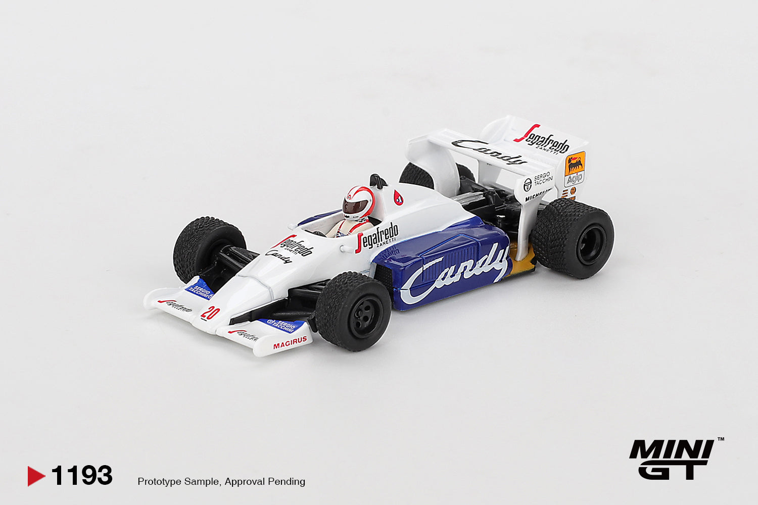 MINI GT 1193 - Toleman TG184 #20 Johnny Cecotto 1984 Monaco Grand Prix