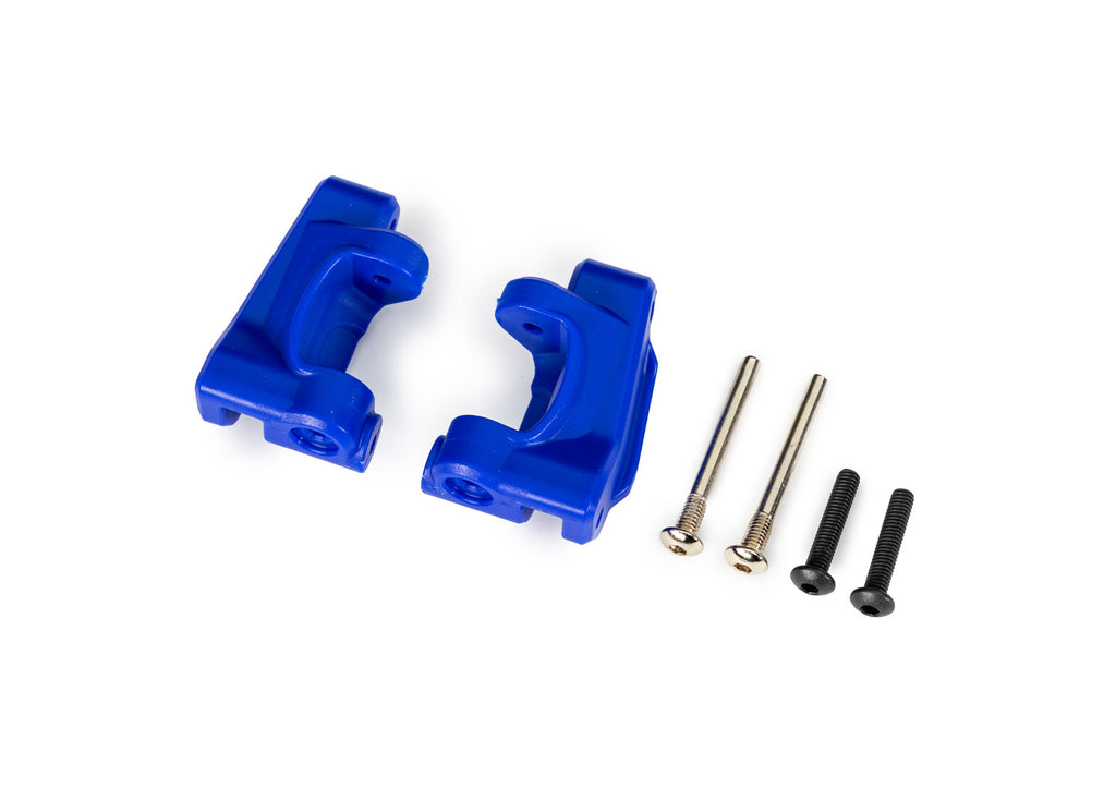 Traxxas TRX9136-BLUE - Caster blocks (c-hubs), extreme heavy duty, blue (left & right)