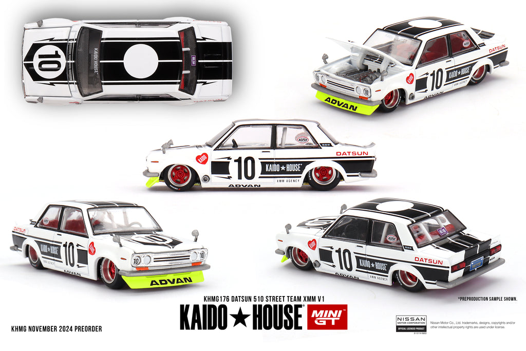 KAIDO HOUSE X MINI GT 176 - Datsun 510 Street Team XMM V1