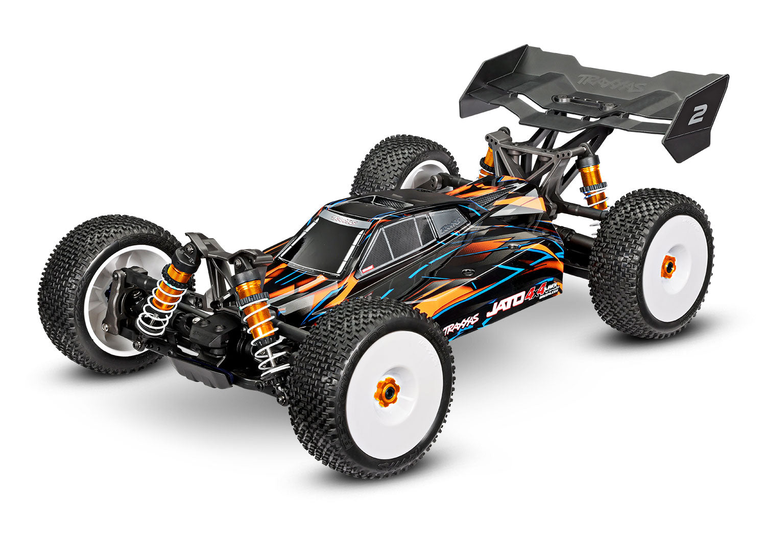 Traxxas Jato 4X4 VXL 4S Buggy - Oranje