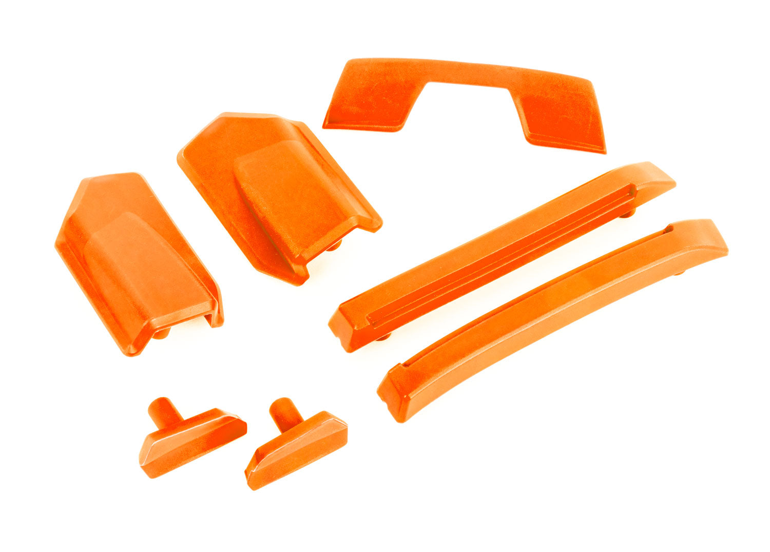Traxxas TRX9510T - Body reinforcement set, orange/ skid pads (roof) (fits #9511 body)