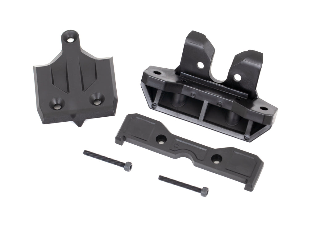 Traxxas TRX9536 - Bumper, rear/ skidplate, rear/ tie bar mount, rear