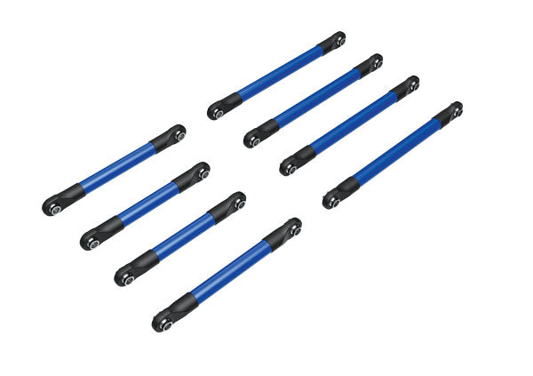 Traxxas TRX9749-BLUE - Suspension link set, 6061-T6 aluminum (blue-anodized)