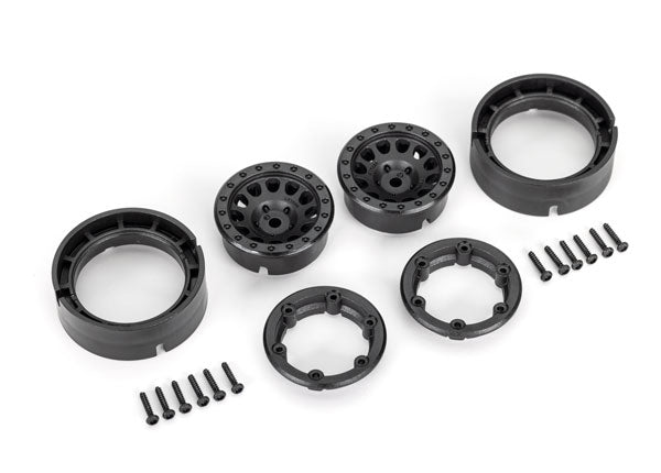 Traxxas TRX9781 - Wheels, Method 105 1.0, (black, beadlock) (2)