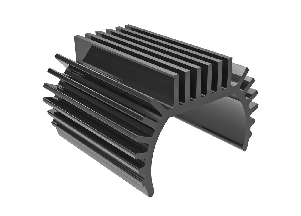 Traxxas TRX9793-GRAY - Heat sink, Titan 87T motor (6061-T6 aluminum, dark titanium-anodized)