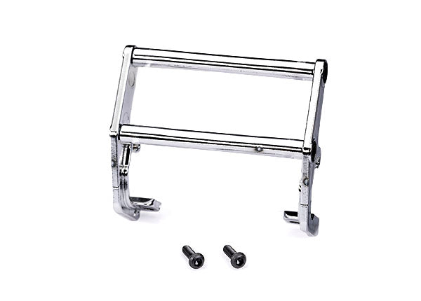 Traxxas TRX9838 - Push bar, bumper, chrome (assembled)