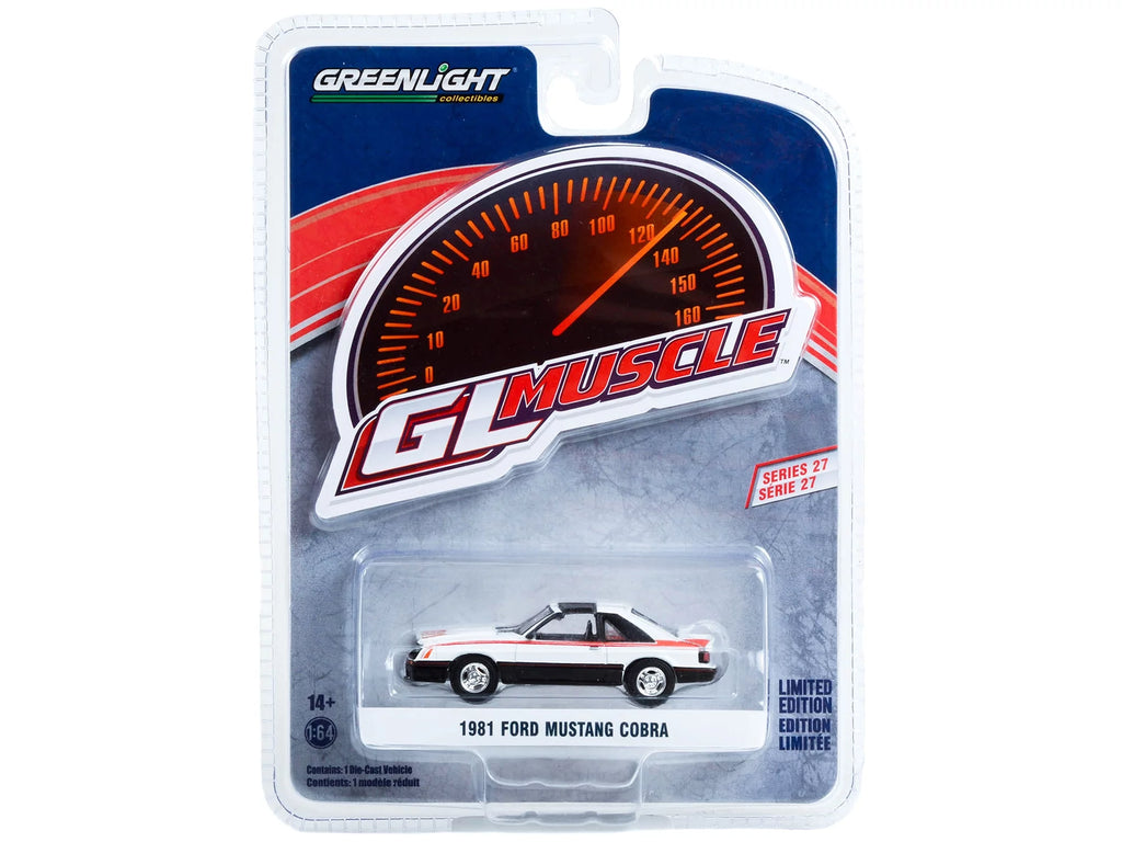 Greenlight Muscle Series 27 - 1981 Ford Mustang Cobra, polar white
