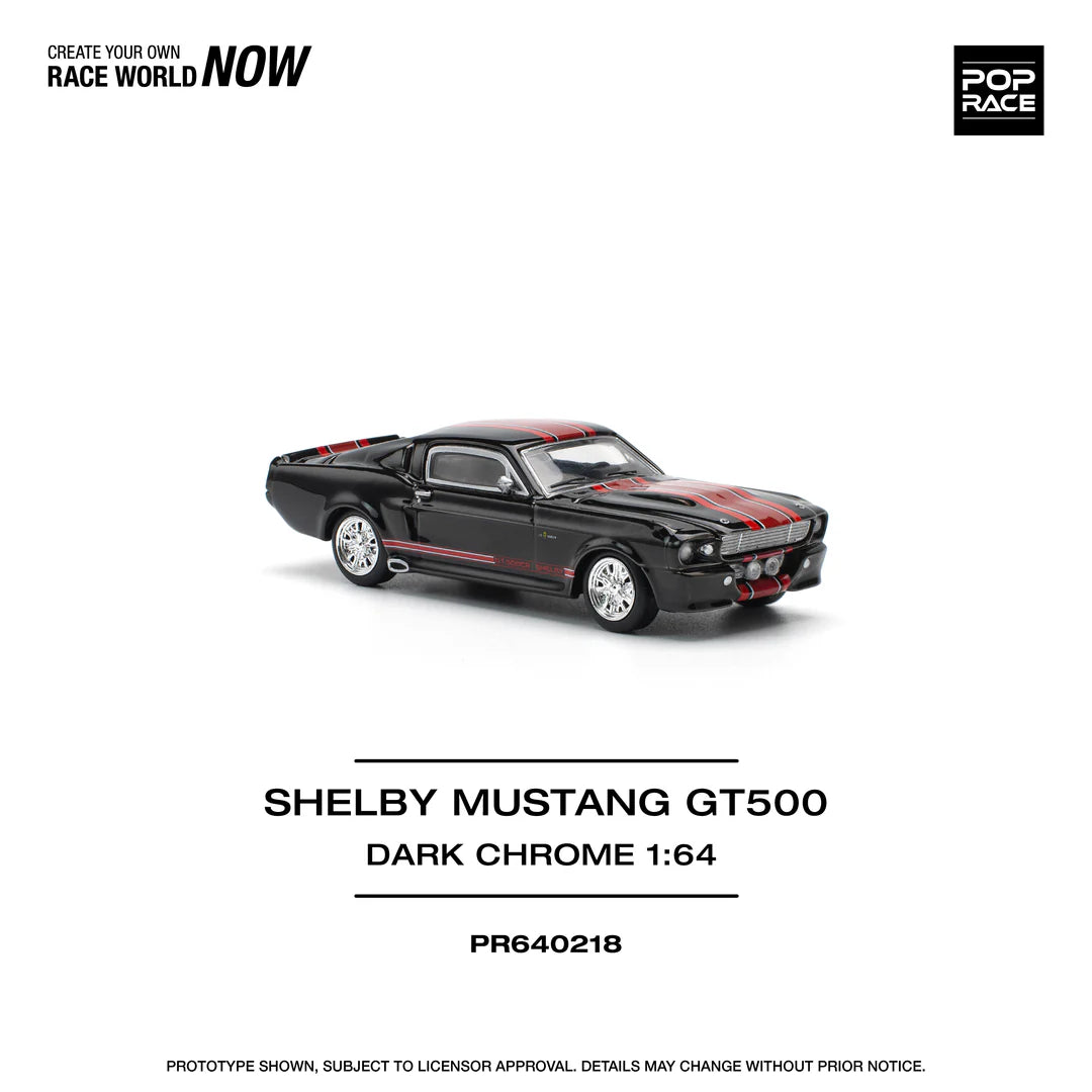 Pop Race 0218 - Shelby Mustang gt500, dark chrome/red