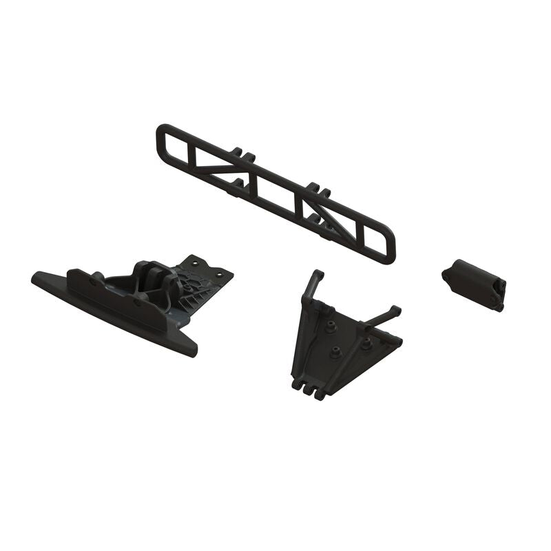ARRMA ARA-1577 - Lower Skid And Bumper Mount Set, Black