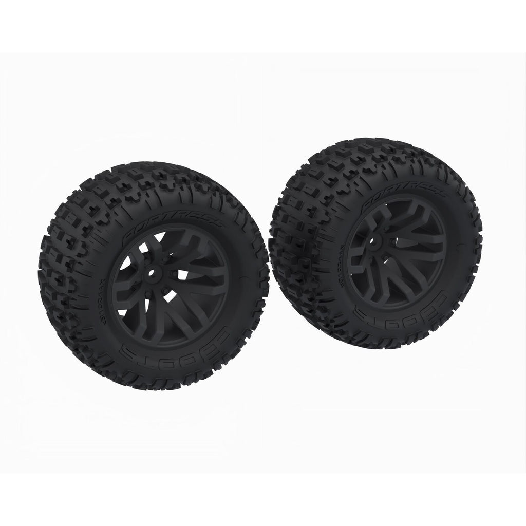 ARRMA ARA-1608 - dBoots 'FORTRESS MT' Tire Set Glued, Black (2)