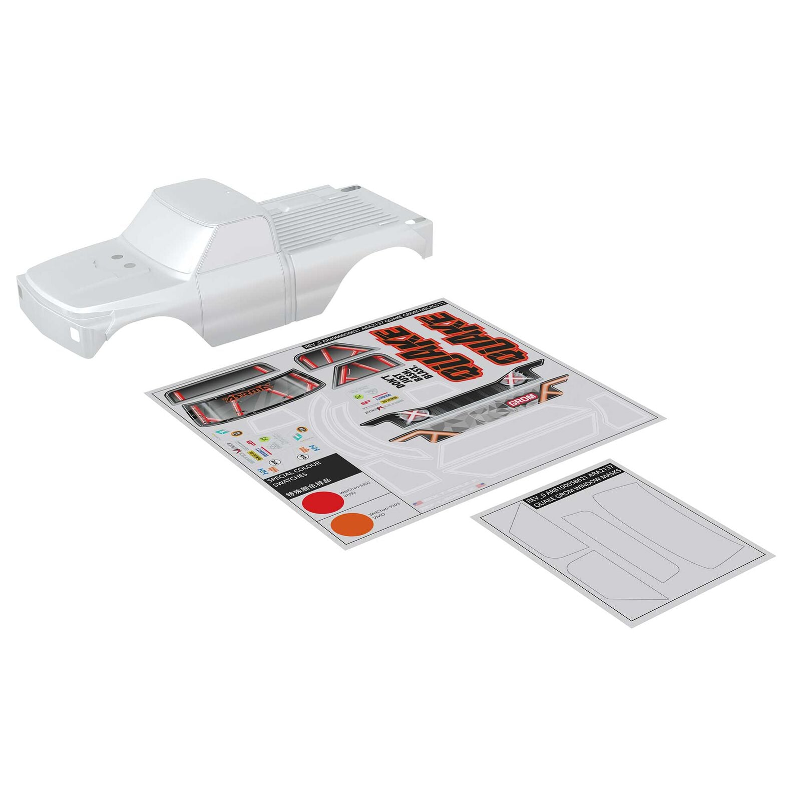 ARRMA ARA-2613 - QUAKE GROM Body, Clear