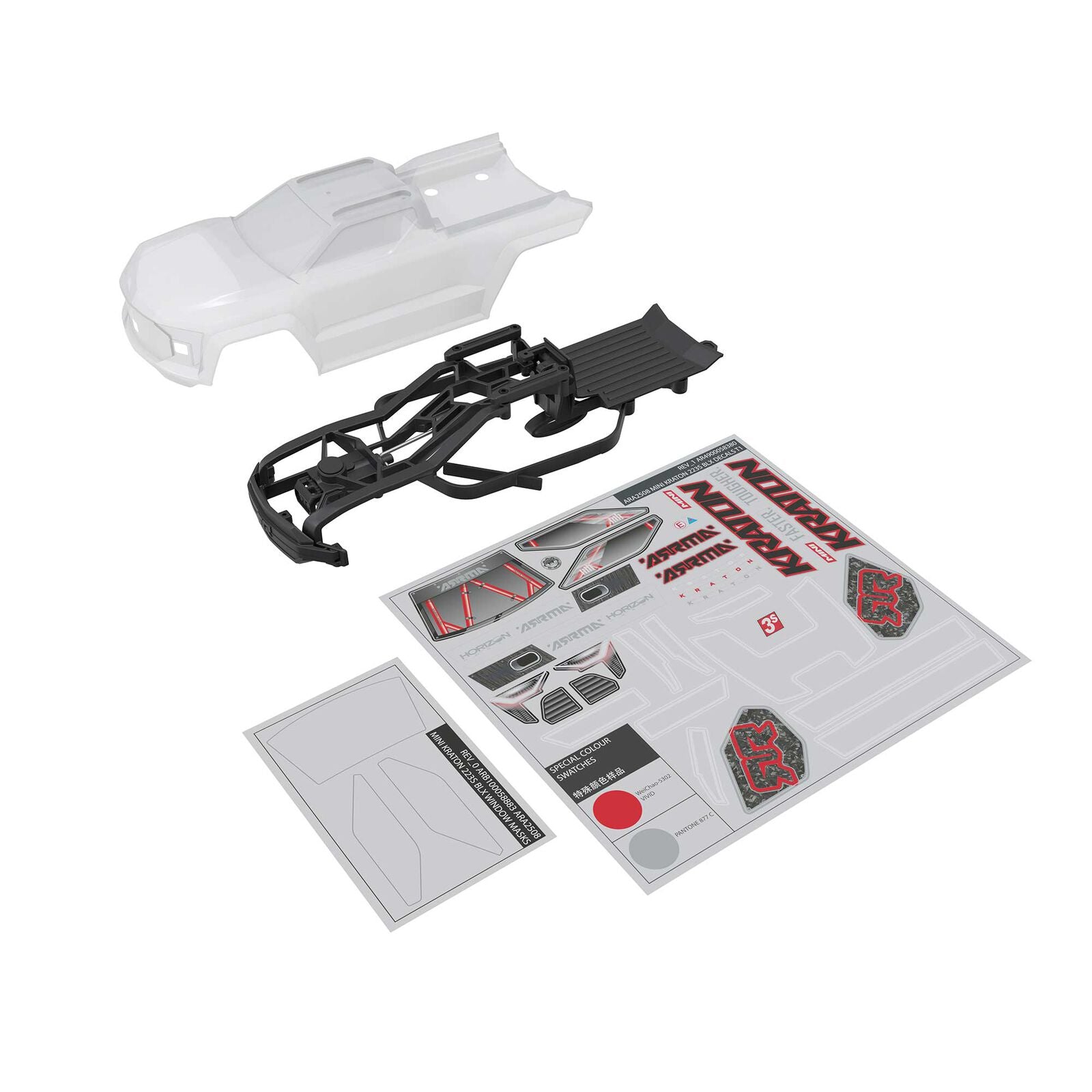 ARRMA ARA-2651 - MINI KRATON Body, Clear
