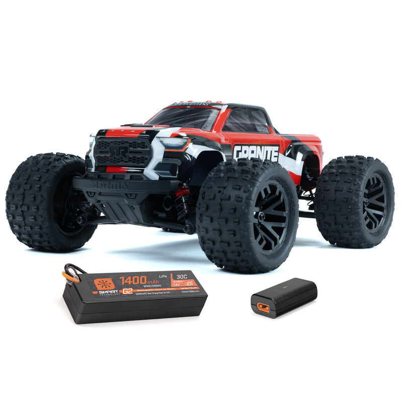 Arrma GRANITE GROM 4WD RTR - Rood  (Incl. Accu & Lader)