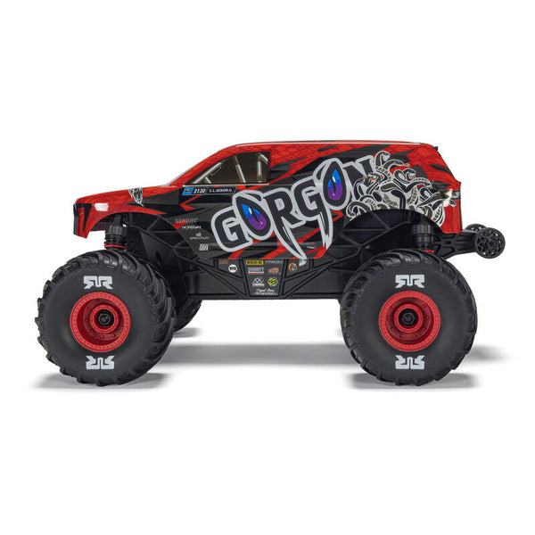 ARRMA 1/16 GORGON GROM 4X4 RTR Brushed Monster Truck (Incl. Accu & Lader) - Rood