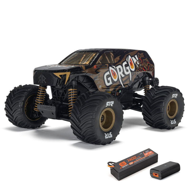 ARRMA 1/16 GORGON GROM 4X4 RTR Brushed Monster Truck (Incl. Accu & Lader) - Brons