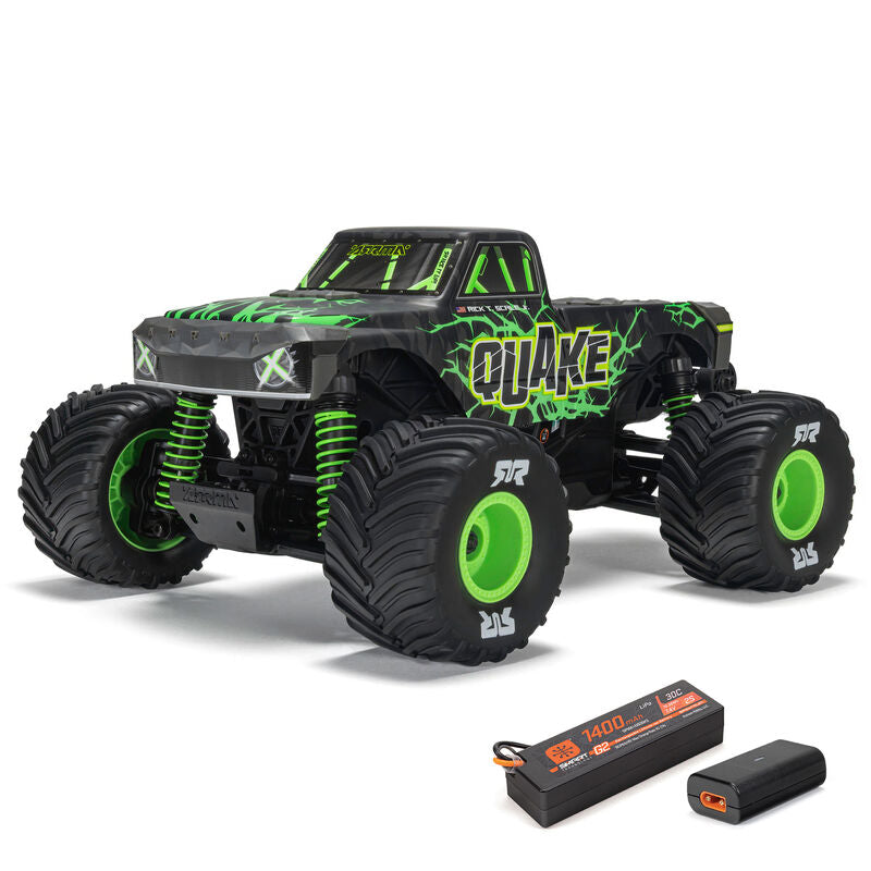 ARRMA 1/16 QUAKE GROM 4X4 RTR Brushed Monster Truck (Incl. Accu & Lader) - Groen