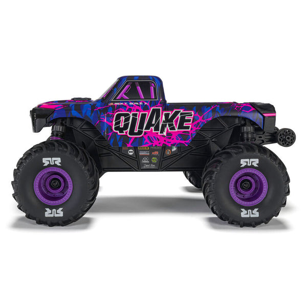 ARRMA 1/16 QUAKE GROM 4X4 RTR Brushed Monster Truck (Incl. Accu & Lader) - Paars