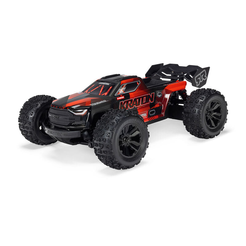 ARRMA MINI KRATON - 1/16 4x4 RTR Brushless Speed Truck - Zwart / Rood