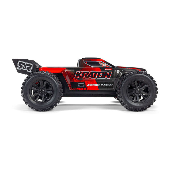 ARRMA MINI KRATON - 1/16 4x4 RTR Brushless Speed Truck - Zwart / Rood