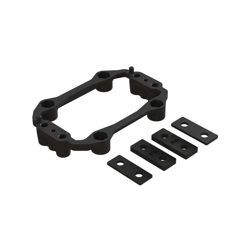 ARRMA ARA320650 - ALUMINUM SERVO MOUNT PLASTIC HOLDER SET