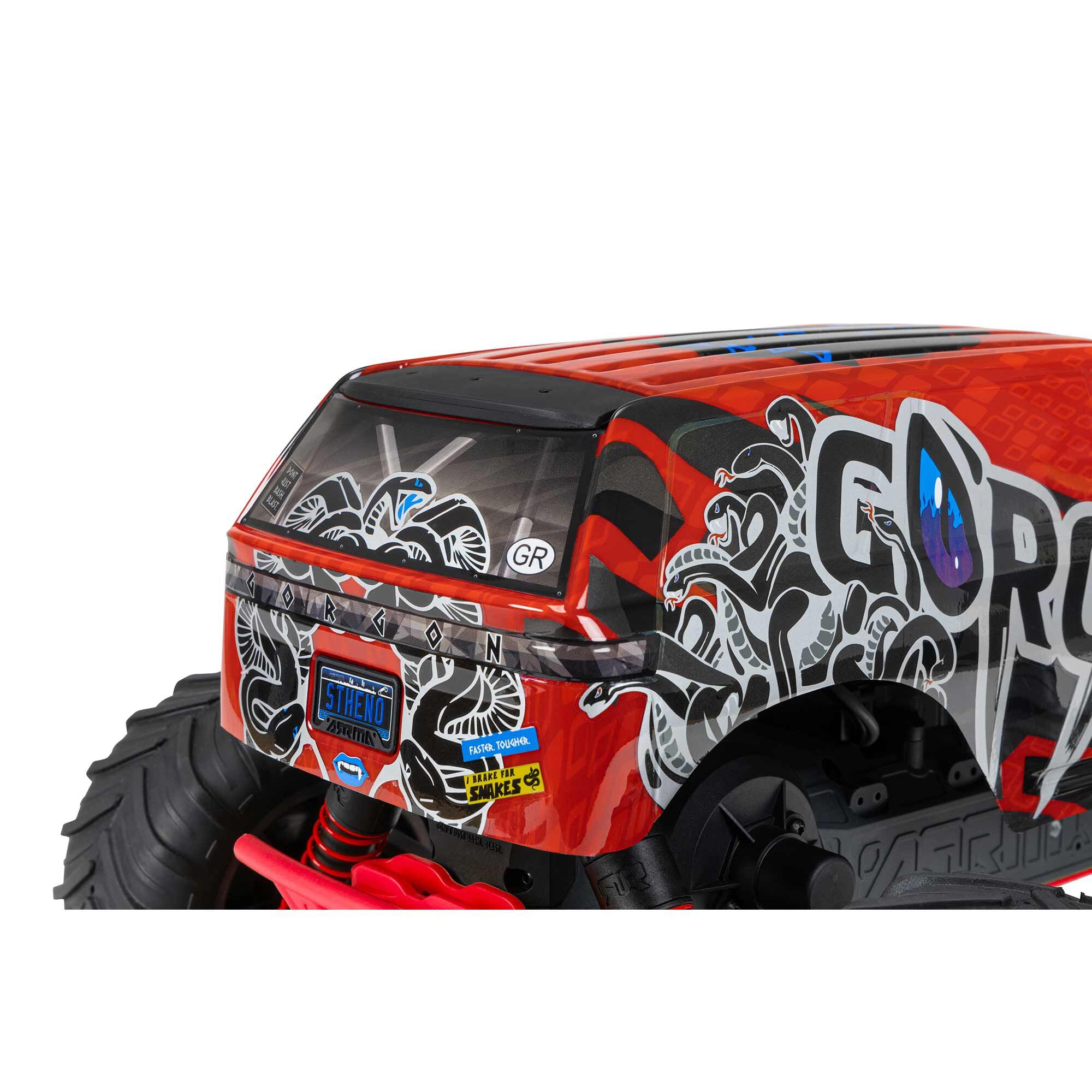 Carrozzeria Arrma GORGON Giallo Fluo (ARA402349): Set Con Decalcomanie, Ufficiale Arrma.