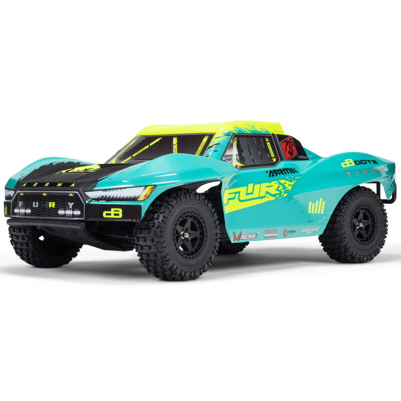 Arrma Fury 2WD 223S BLX Brushless Short Course Truck RTR - Groen